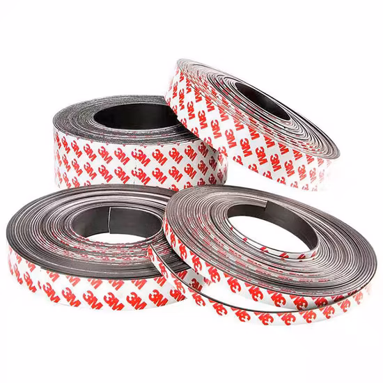 Rubber Extrusion Flexible Magnetic Strip with Self Adhesive 3m Adhesive Magnet
