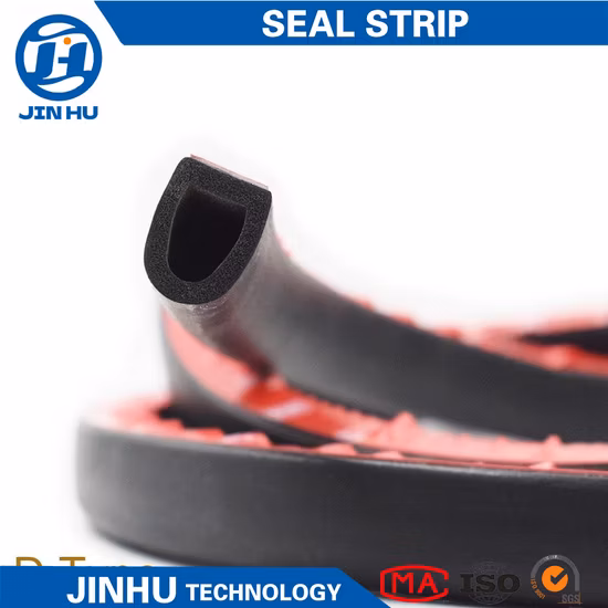 Door EPDM Adhesive Backed EPDM Rubber Crash Proof Windproof Car Door Seal Strips
